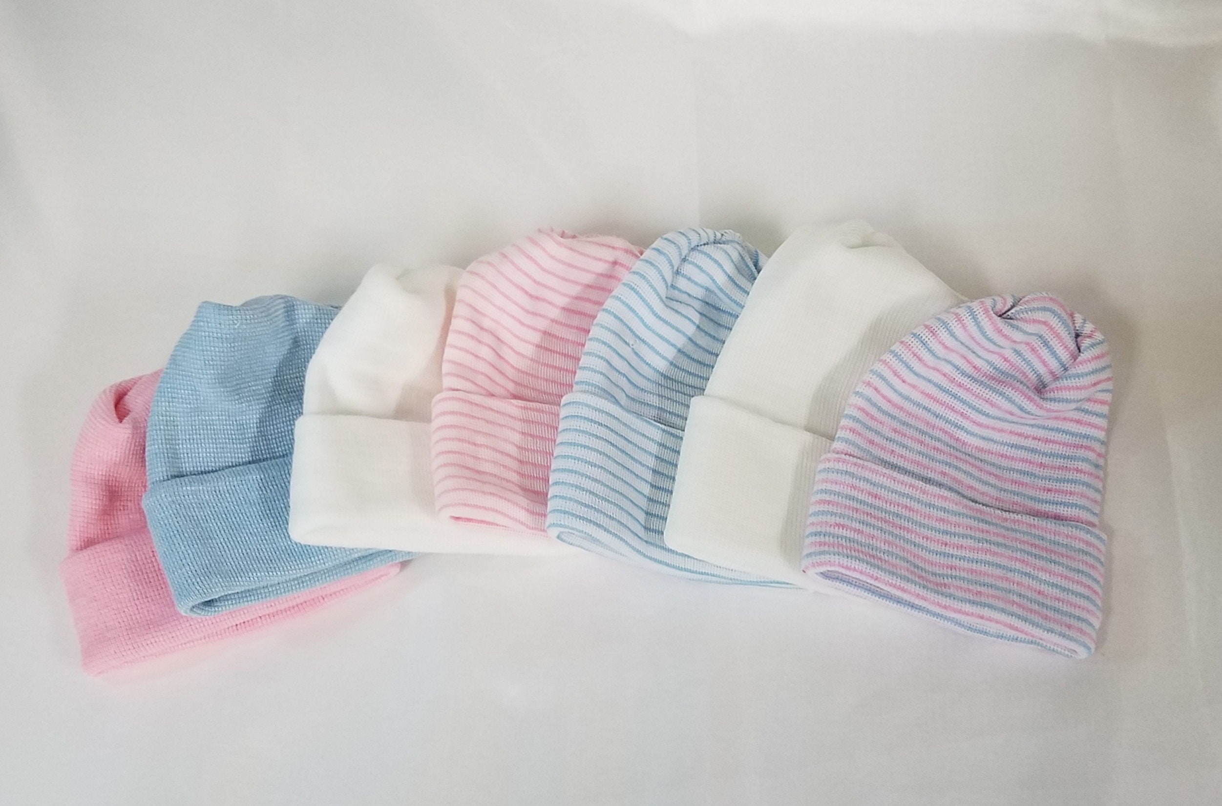 Newborn Hospital Hats BULK 12 Baby Hats, Hospital Hats, Baby Girl, Baby