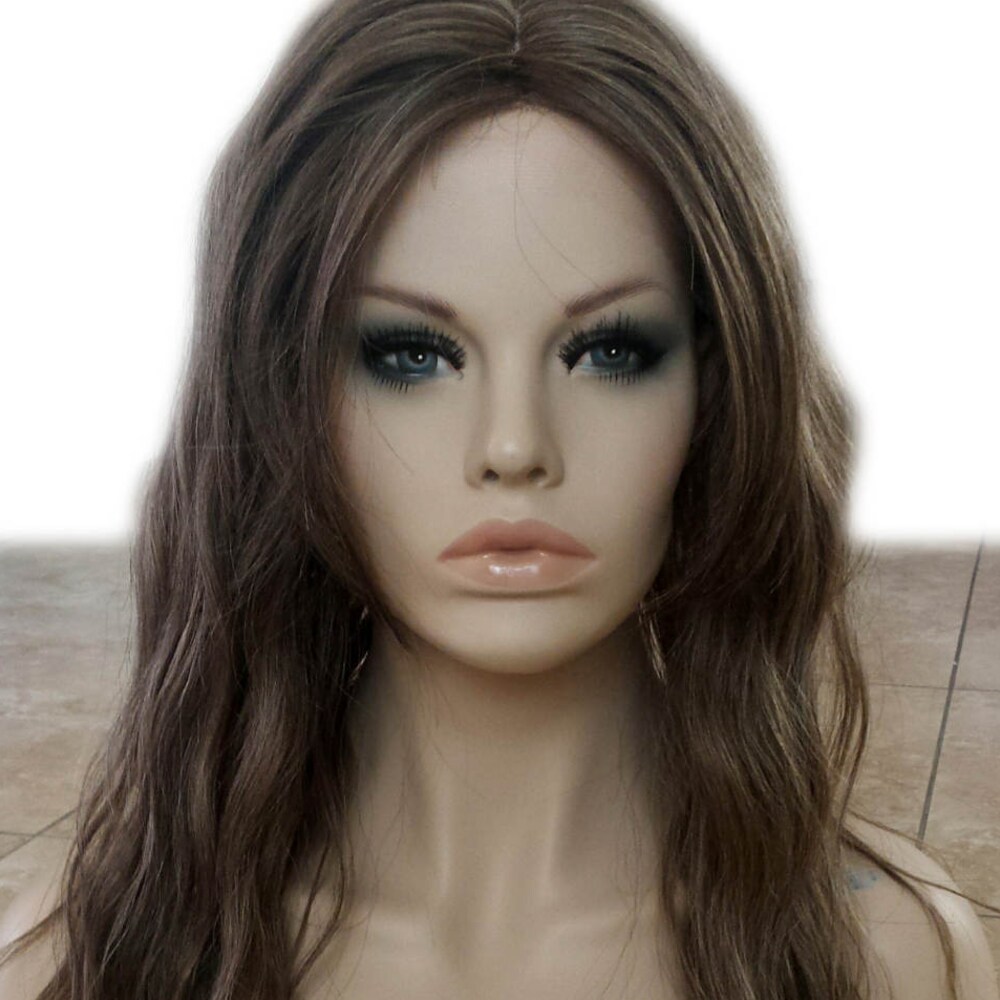 Brown lace front wig
