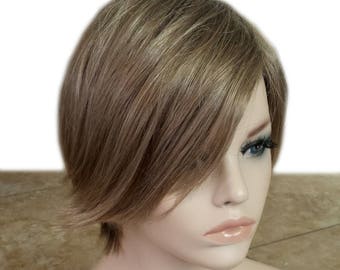 Headband Wig Ponytail Wig Light Ash Blonde Swim Wigs With Etsy