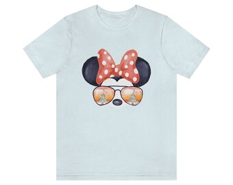 Minnie Mouse - Retro Castle Sunglasses Retro Watercolor Disney Tee