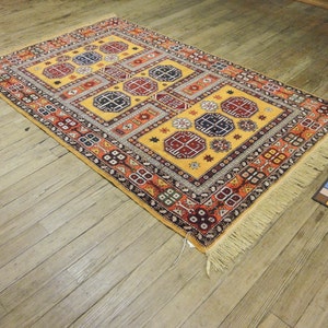 4x6 Shirvan Design Vintage Hand-Knotted Rug 028289