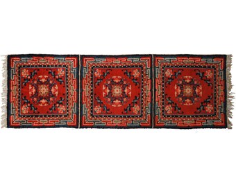 2 x 6 Antique Chinese Hand-Knotted Rug Runner 021395