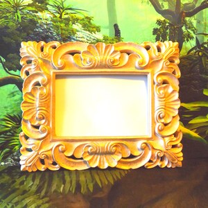 Pink Glitter Baroque Frame • Nanette Lepore Vanity Decor • Ornate 4x6 Photo Holder