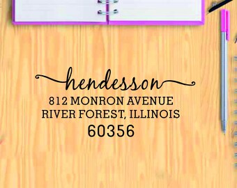 Address Stamp, Self Inking Address Stamp, Custom Address Stamp, Return Address Stamp, Wedding Stamp, Personal Stamp, Custom Stamp ST-T3