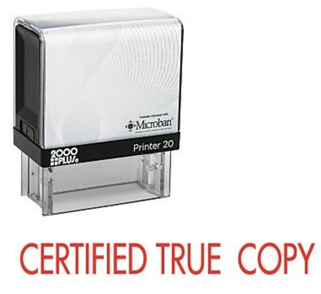 Certified True Copy Office Self Inking Rubber Stamp, Cosco Office Stamp,stock Stamp, Office