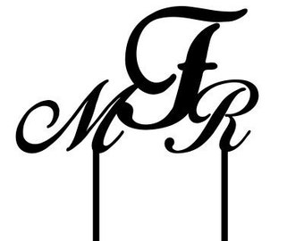 Niestandardowe tort weselny cylinder-7 | Niestandardowe Monogram Topper tort weselny | Ciasto Topper ślub | Zaangażowanie Topper | Akryl Topper tort weselny