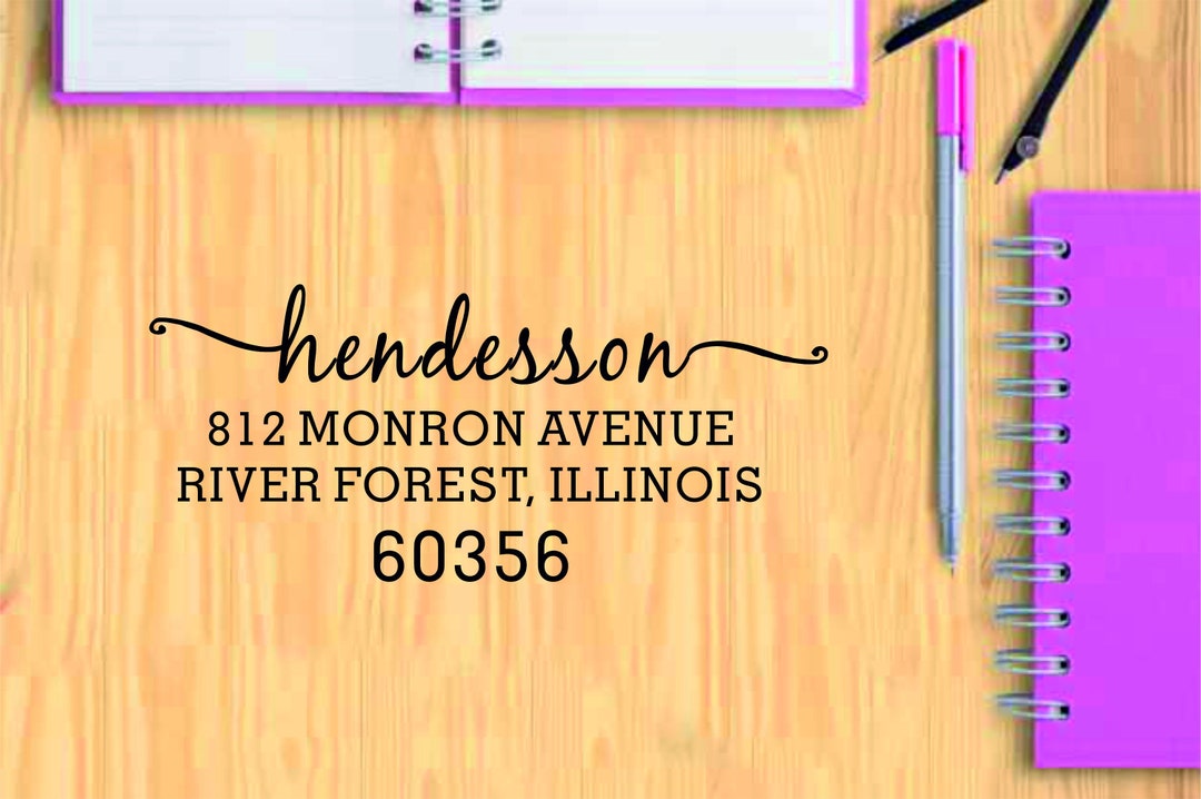 Address Stamp, Self Inking Address Stamp, Custom Address Stamp, Return