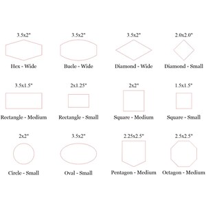 Shapes Cutout Outline Digital Download | Round, Oval, Circle, Square Shapes Cricut Files for Svg, Png, Jpg, Pdf, Cdr, EPS - Patches for Hat