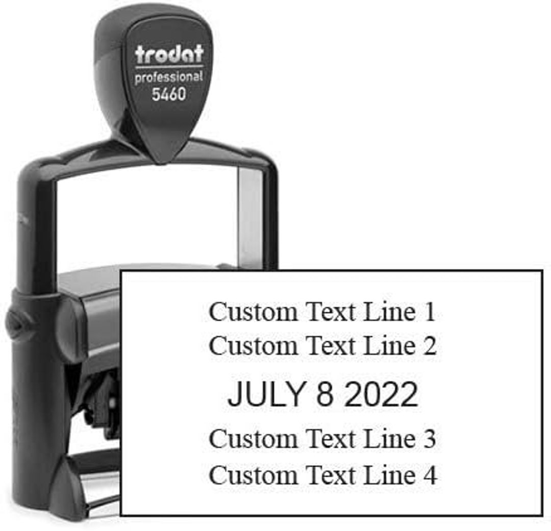 Trodat 5460 Heavy Duty Dater, Month Day Year Format With ...