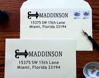 Custom Address Stamp, Return Address Stamp, Self Inking Address Stamp, Address Stamp, Custom Address Stamp, Custom Rubber Stamp Style-N5