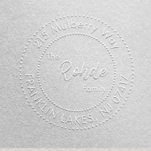 Custom Embosser Hand Held Ideal Seal Round Decorative Personalized Custom Address Embosser with 24 Gold Seals