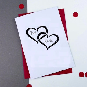 Sello de San Valentín personalizado, sello con nombre, sello de San Valentín, sello de tarjeta de San Valentín, regalo de San Valentín, regalo de San Valentín personalizado - ST5