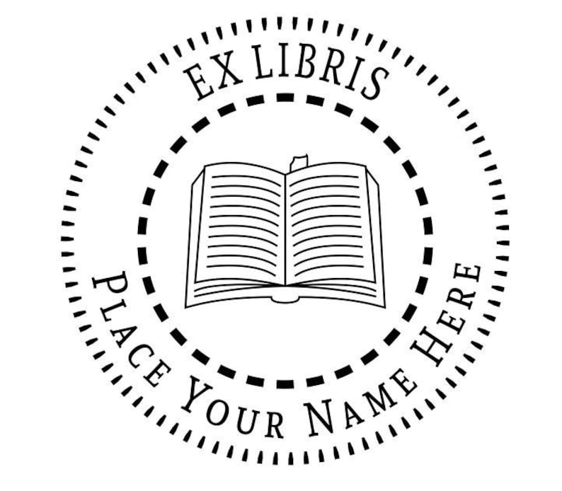 EX Libris Custom Shiny EZ Seal Embosser With Open Book Logo Etsy