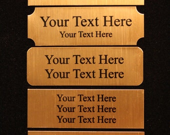 1 x 3 Gold Custom Name Plate-12,  Personalized Custom Name Plate For Office, Office Name Plates Custom, Custom Name Plate, Name Plate Holder