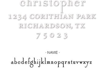 Custom Embosser Seal Hand Held StyleShiny EZ-EM Seal Decorative Personalized Custom Wedding Address Embosser, Design Custom Embosser 1"x2"