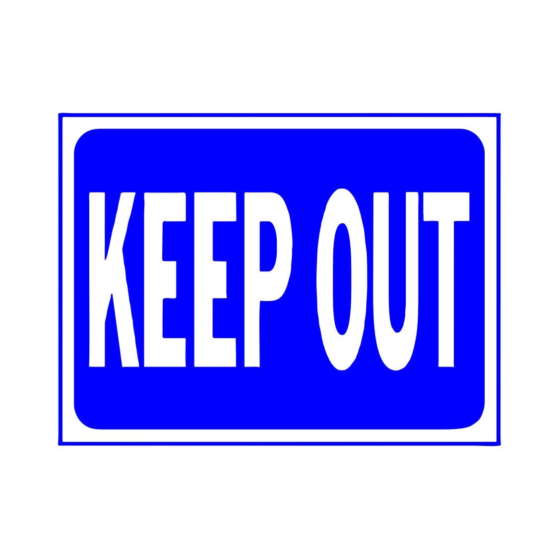 10 X 14 Keep Out Sign | Keep Out Sign | Sign Board | Custom Sign Board ...