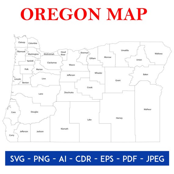 Oregon County Code Map Printable County Map Of Oregon Printable Word Searches