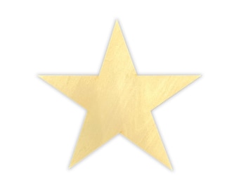 Unfinished Wooden Star Shape Cutout – Blank Craft Stars – Laser-Cut Wood for DIY, Painting, Room Décor & Holiday Projects, Multiple Sizes