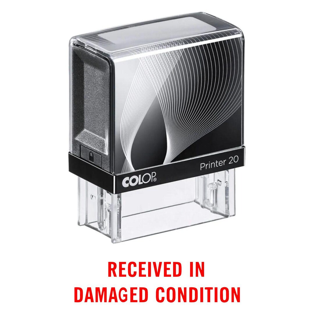 Received in Damaged Condition Self Inking Stamp – 9/16
