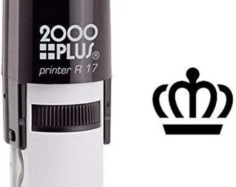 Regal Crown Cosco Round Self Inking Rubber Stamp Stock Stamp Craft Supplies Ink Stamper Cosco Round Self Inking Rubber Stamp  - Black Ink