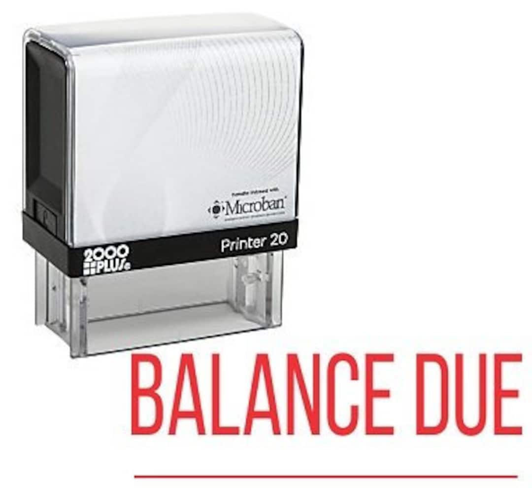Balance Due Office Self Inking Rubber Stamp,cosco Office Stamp,stock ...