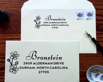 Niestandardowy stempel adresowy, stempel z adresem zwrotnym, samotuszujący stempel adresowy, stempel adresowy, niestandardowy stempel adresowy, niestandardowy styl stempla gumowego-N3