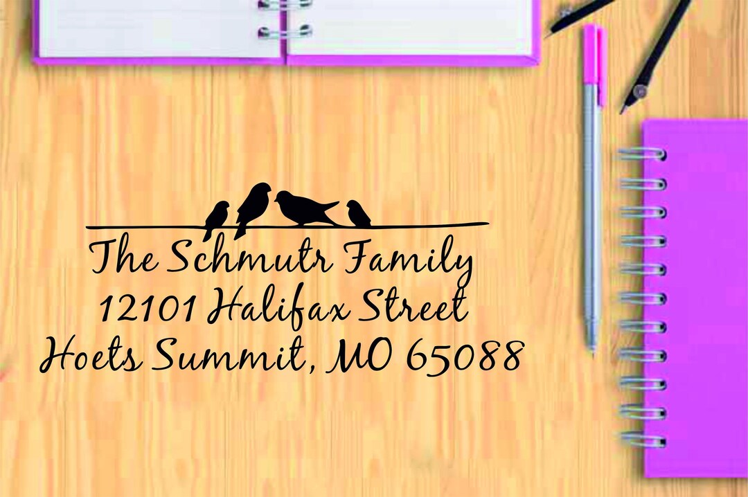 Address Stamp, Self Inking Address Stamp, Custom Address Stamp, Return