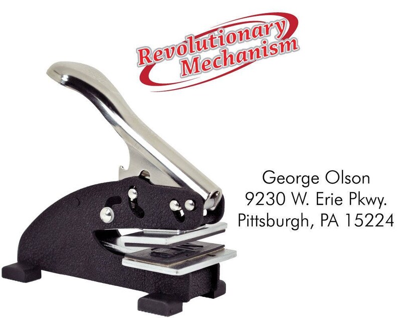 Custom Embosser Seal Desktop Style 100 Desk Top Style Etsy