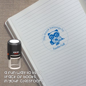 This Book Belongs To Stamp, Custom Library Stamp, From the Library Of Stamp, Teacher Stamp, School Stamp, Library Stamp, Ex Libris Stamp