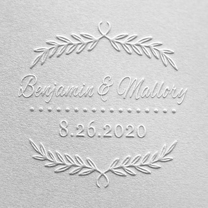 Custom Embosser, Wedding Embosser, Embosser Stamp, Embosser, Save The Date Embosser Shiny Hand Held Embosser Style