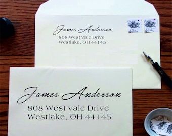 Custom Address Stamp, Return Address Stamp, Self Inking Address Stamp, Address Stamp, Custom Address Stamp, Custom Rubber Stamp Style-N4