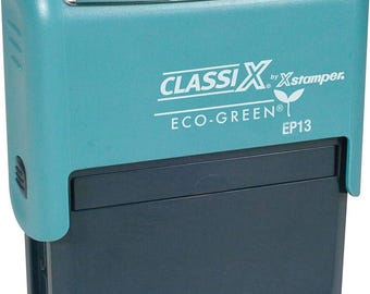 1" x 2.5" Custom Business Return Address / Logo Rubber Stamp - 5 Line Self Inking Stamp