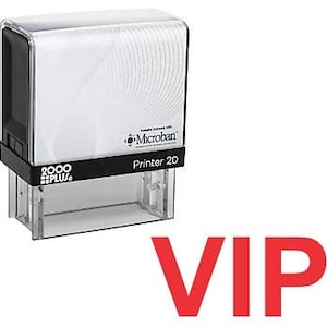 VIP Office Selbstfärber Stempel, Cosco Drucker Büro Stempel, Lager Stempel, Office Stempel, Selbstfärber Stempel - Rote Tinte (C-5876)
