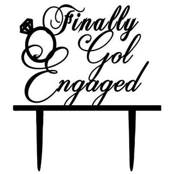 Finally Gol Engaged Cake Topper 11 Love Cake Topper Cake Etsy Finally Gol Engaged Cake Topper 11 Love Cake Topper Cake Etsy