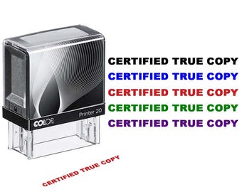 True Copy Attested Stamp