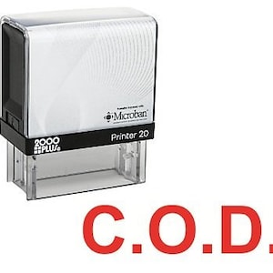Bureau de COD auto encreur tampon, cachet du bureau de Cosco, Stock tampon, Message tampon, tampon de bureau, auto encrage-rouge caoutchouc timbre (C63)