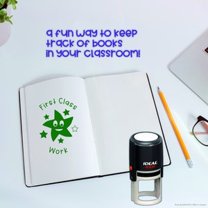 Eerste klas ronde leraar Stempel, Leraren Stempel, School Grading Stempel, Kids Grading Stempel, Markering Stempel, School Leraar Stempel - IDEAL 400R