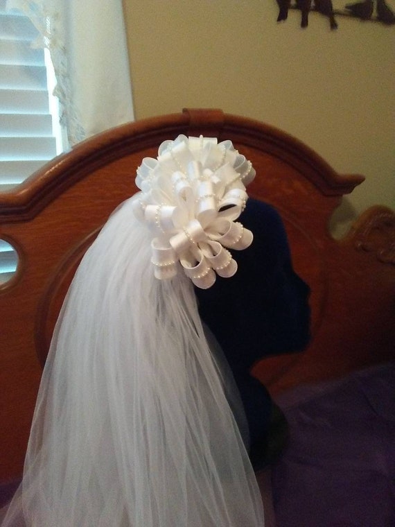 Vintage bridal headpiece and veil, vintage bridal… - image 8