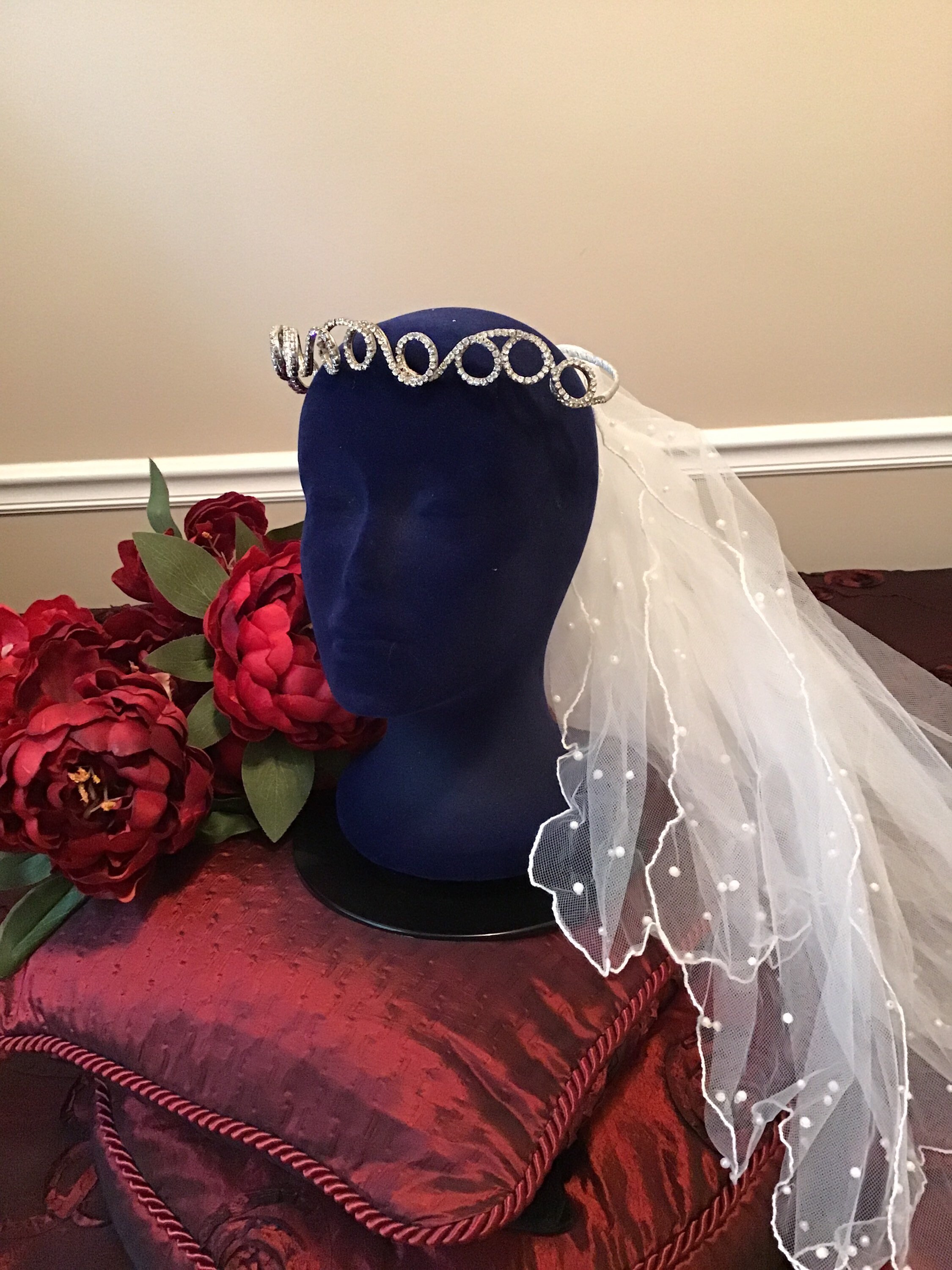 Stunning Bel Aire Bridal Tiara with Rhinestones Vintage Bel Aire Bridal Rhinestone Tiara - Etsy main image 2