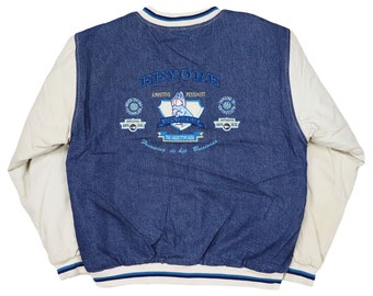 winnie the pooh varsity jean jacket