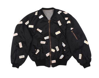 Vintage Japanese Brand Zig Zag Single Pacth D Pocket Bomber Jacket