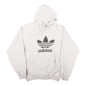 Sudadera con capucha vintage Y2K de adidas con el logo grande, talla M
