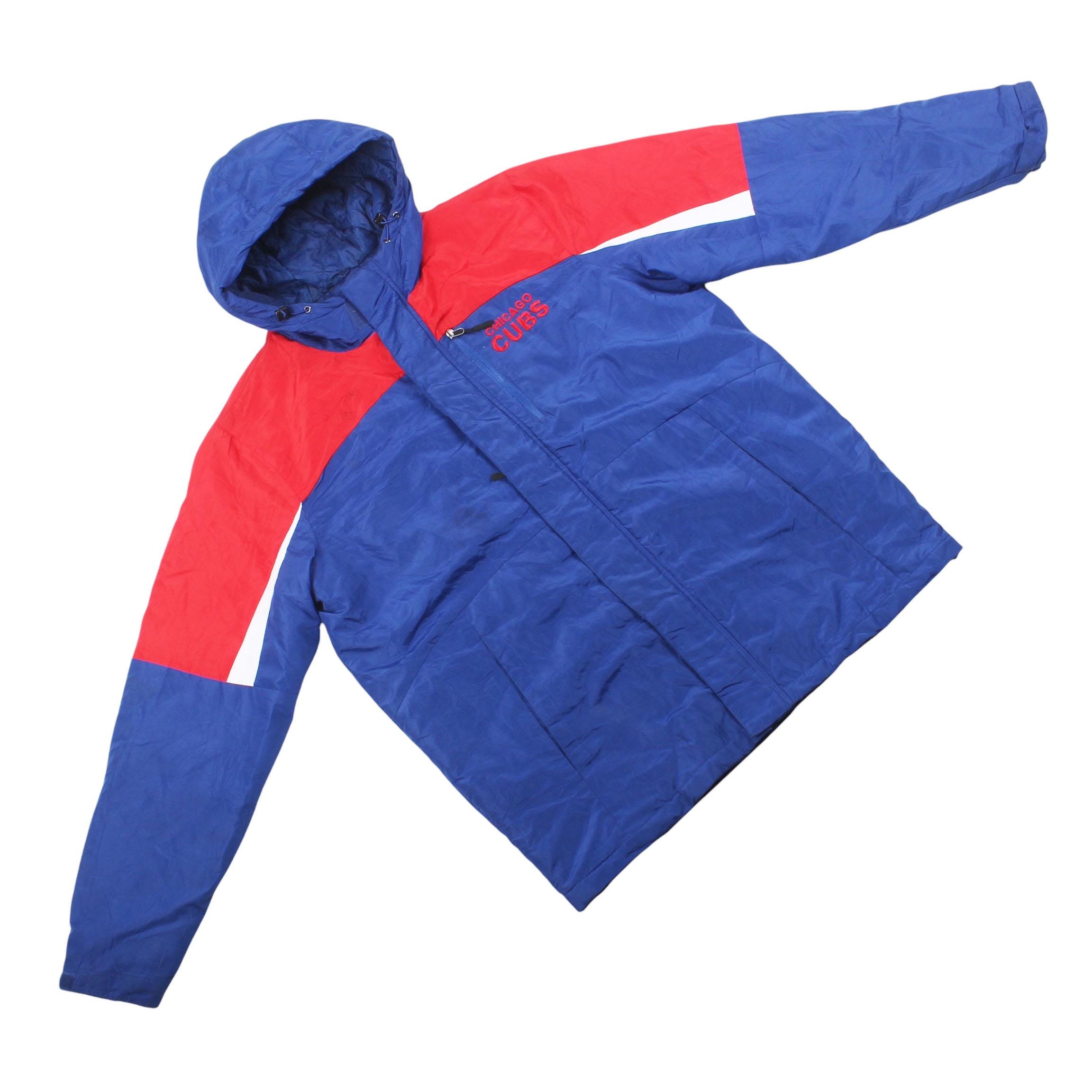 ヴィンテージ シカゴ カブス ジャケット メンズ フード付き パファー