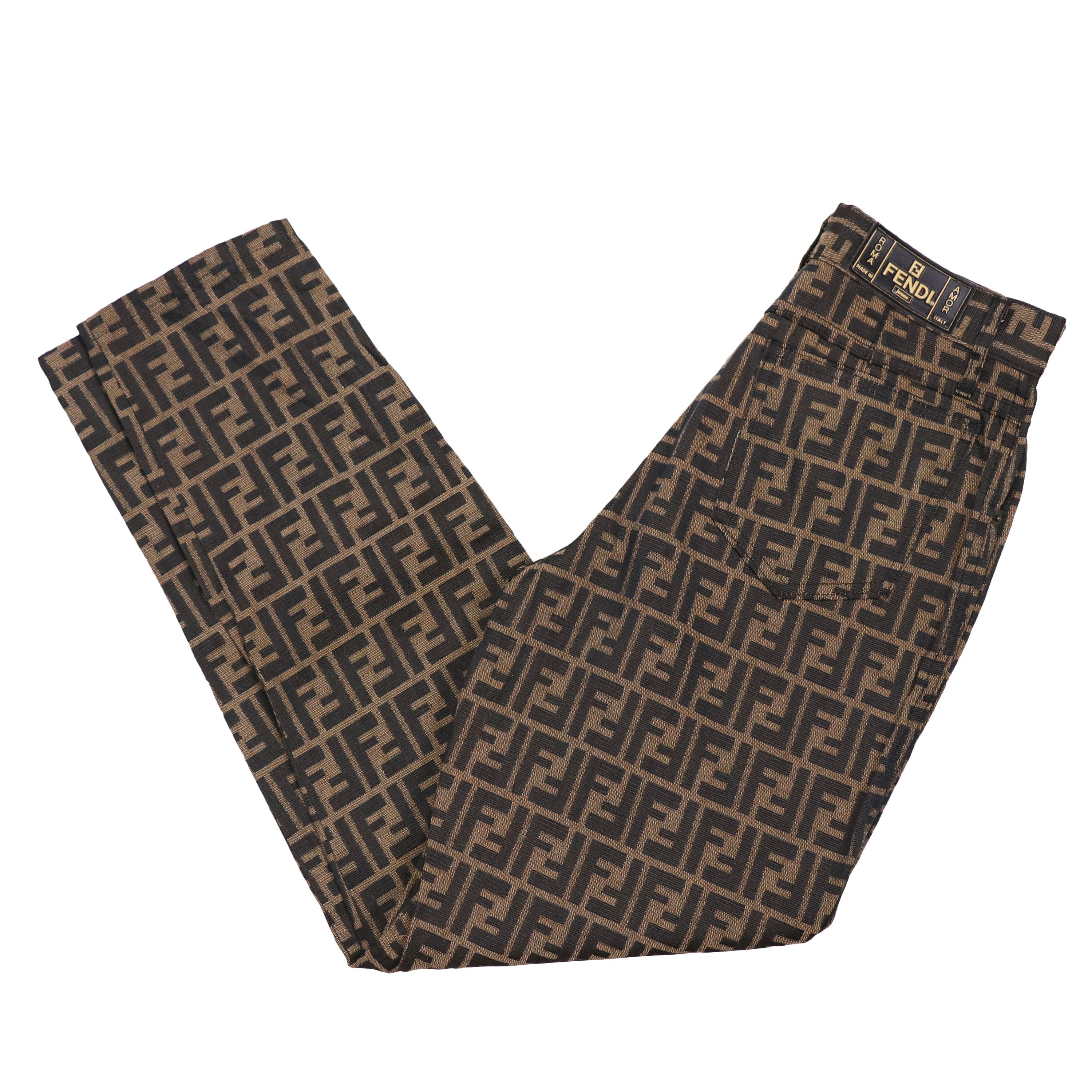 Vintage Fendi Zucca Monogram Pants 
