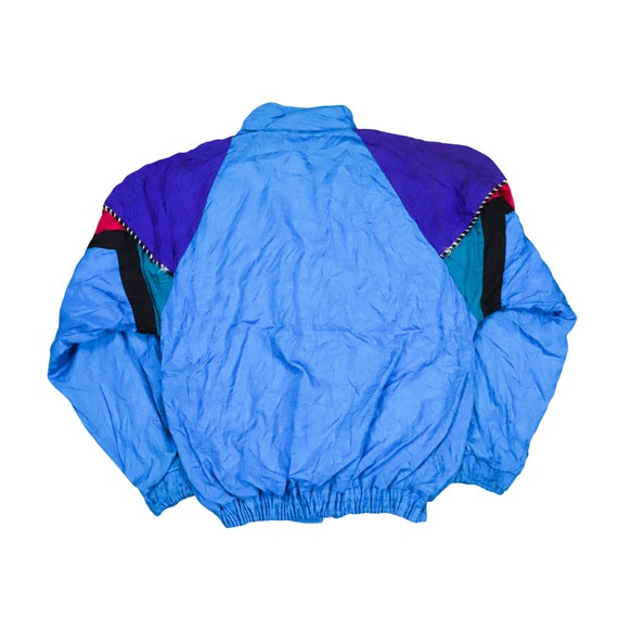 1990s fashion Vintage 80s 90s Windbreaker Colorful Rainbow Colorblock Crazy jacket