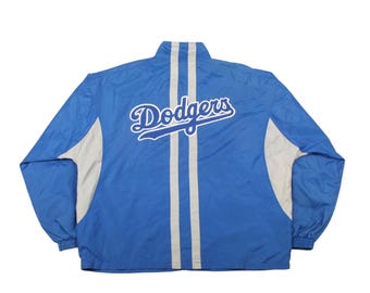 Vintage LA Dodgers Jacket Majestic Windbreaker Full Zip MLB Baseball 90s Streetwear