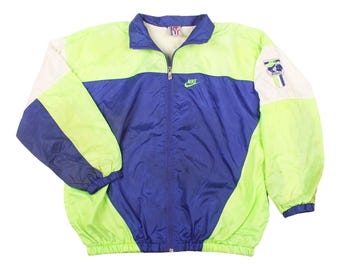 Veste coupe-vent Nike vintage des années 90, veste de survêtement Streetwear Sportswear rétro de l'an 2000