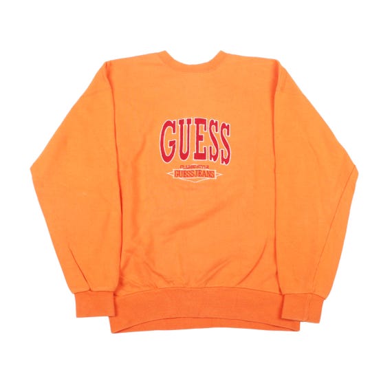 Guess Jeans 90s Embroidered Sweatshirt Size L Etsy