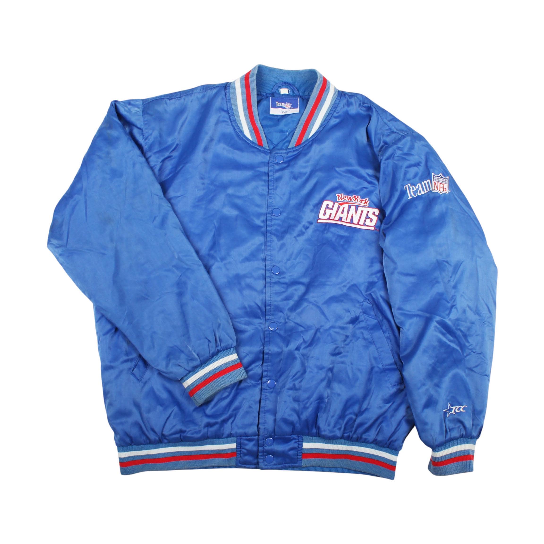 【レア】starter NY giants スタジャン アメリカ製　Lサイズ ヴィンテージ古着】90's STARTER / スターター NFL New York