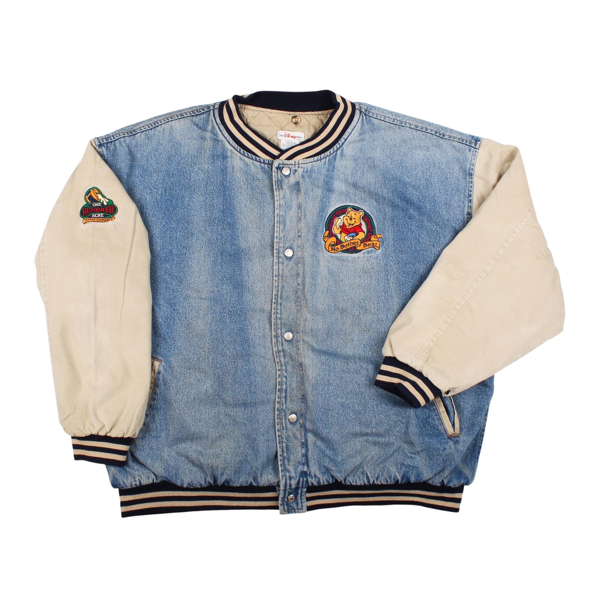 Winnie the pooh denim varsity jacket - Etsy 日本